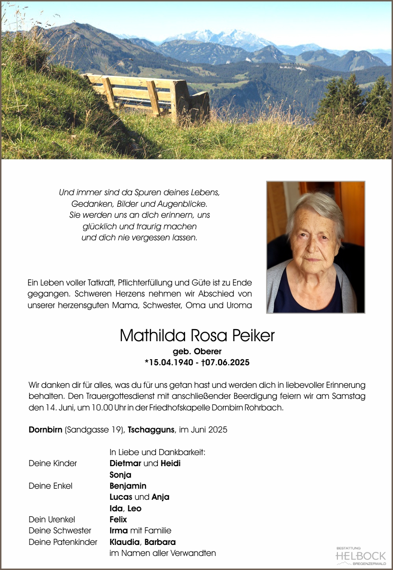 Mathilda Rosa Peiker